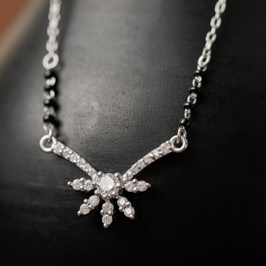 925 sterling silver minimal pendant mangalsutra women India