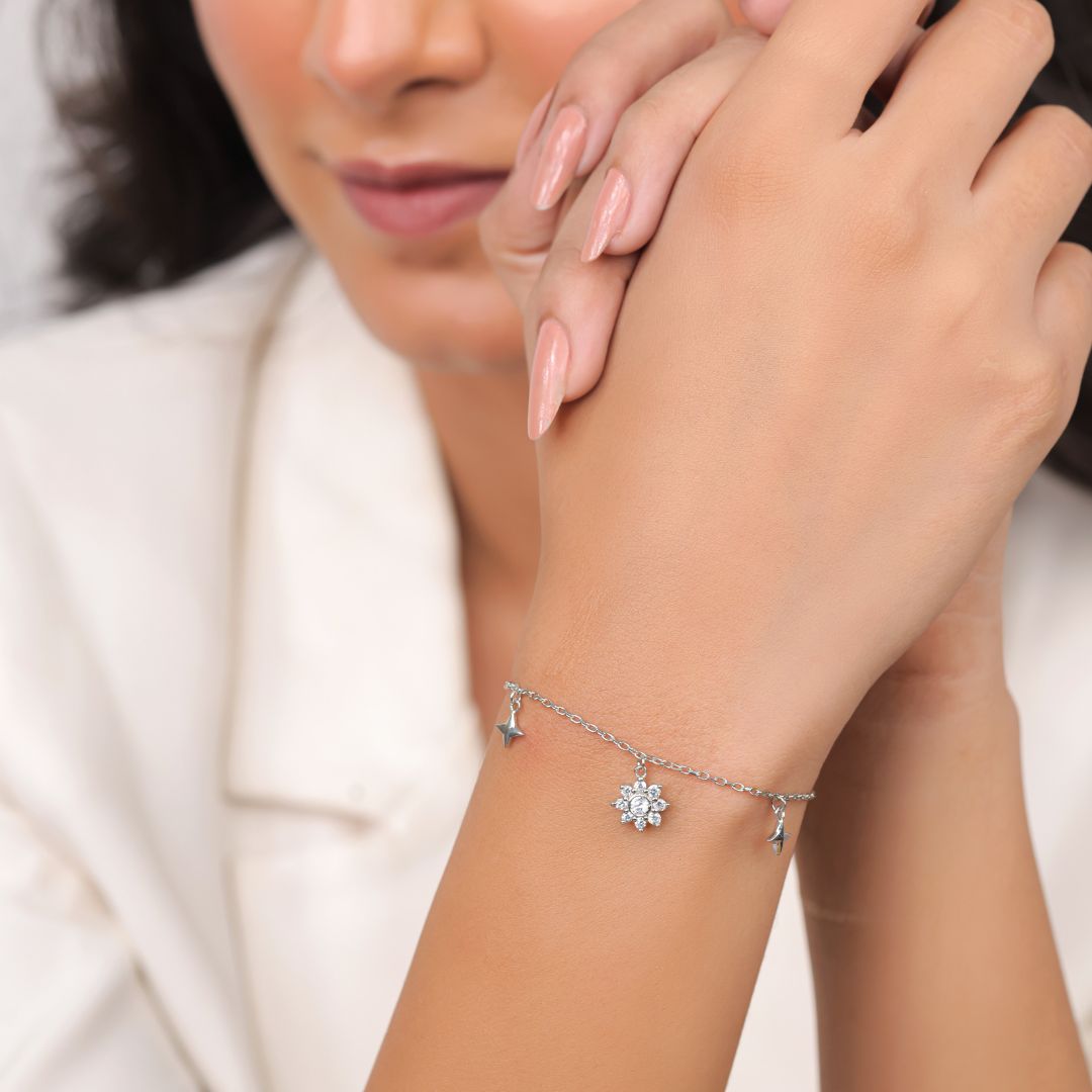 hallmarked 925 sterling silver bracelet India women