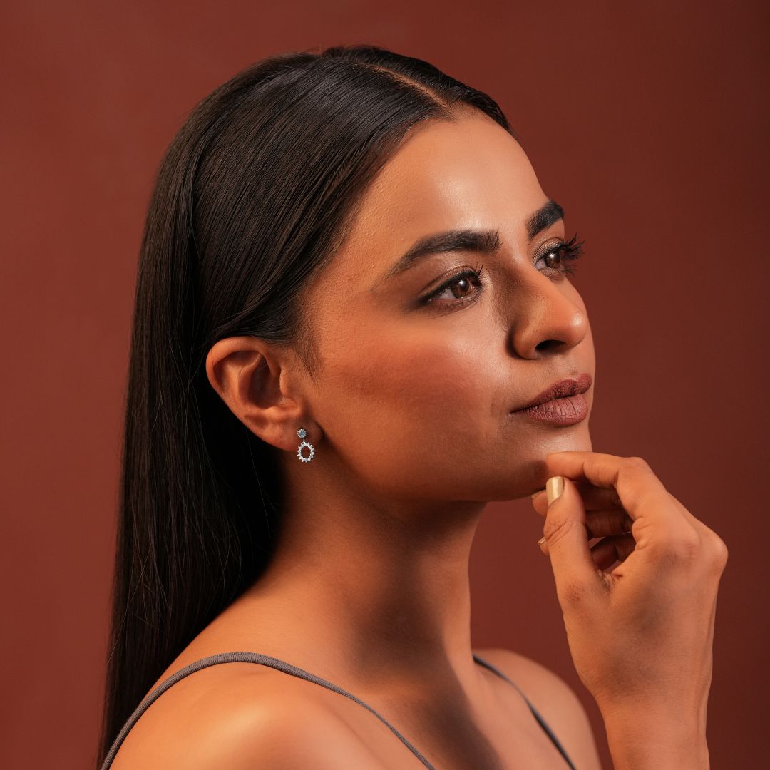 Velora Crystal Loop Studs