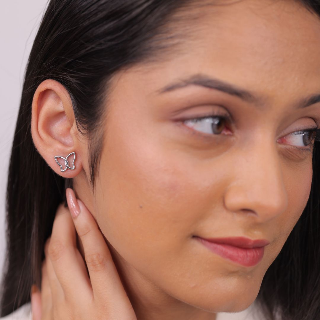 lightweight 925 silver earrings women daily wear India