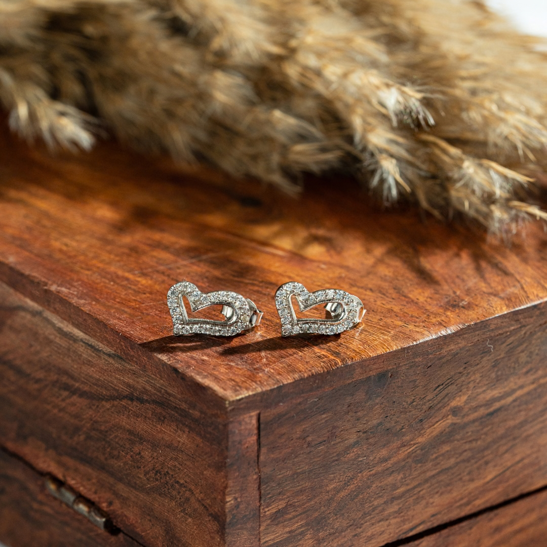 Heart Aura Studs