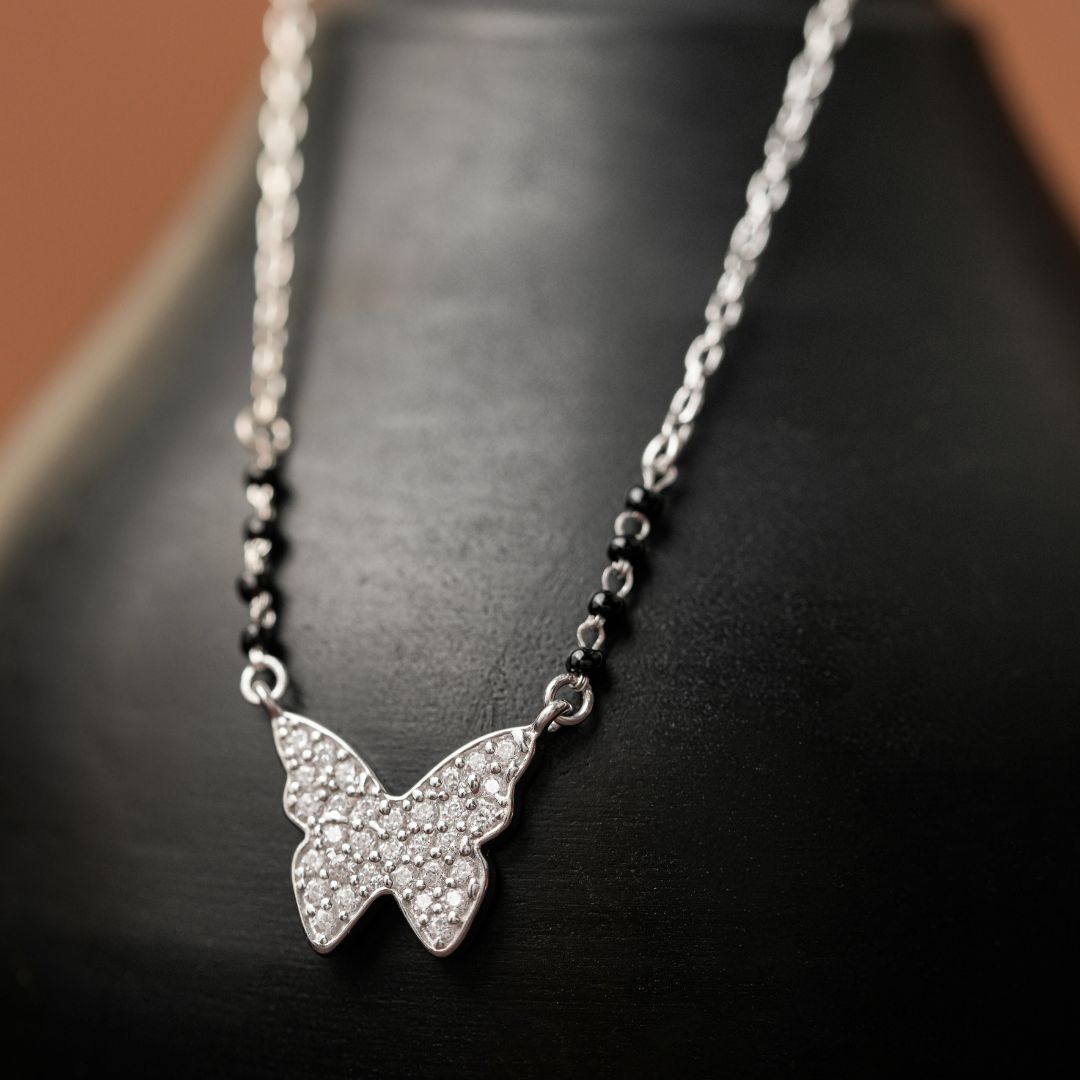 modern 925 sterling silver pendant mangalsutra for women online India