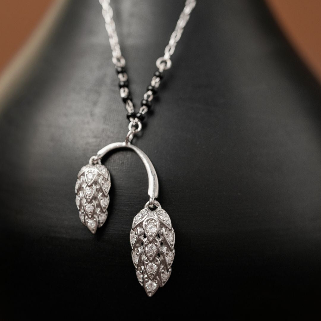 contemporary 925 sterling silver mangalsutra for women India