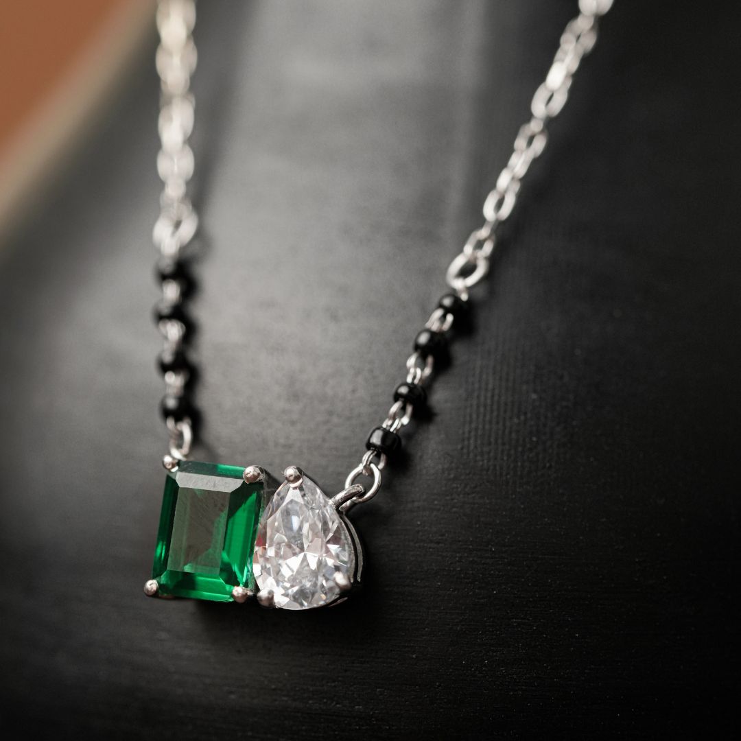 handcrafted 925 silver pendant mangalsutra online India