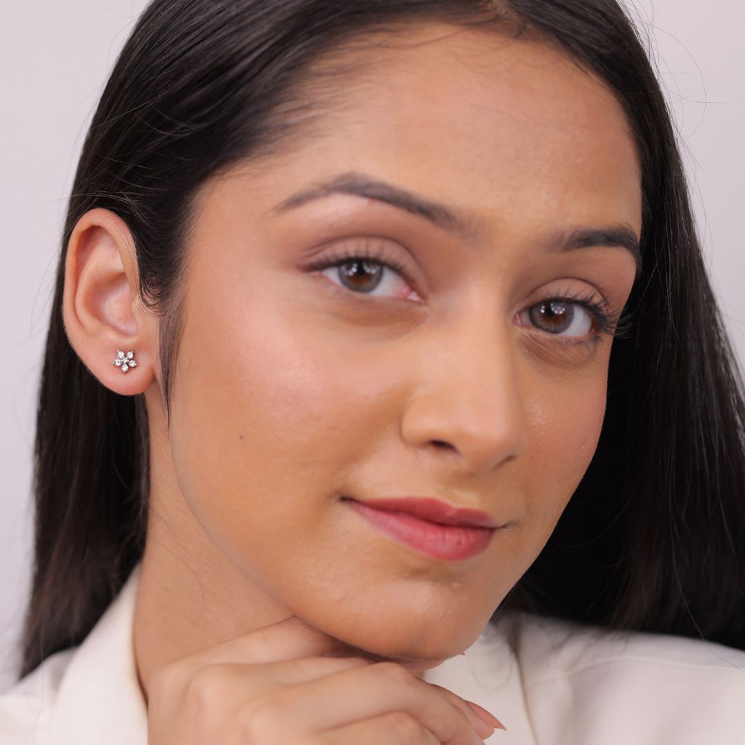 hallmarked 925 sterling silver earrings India women