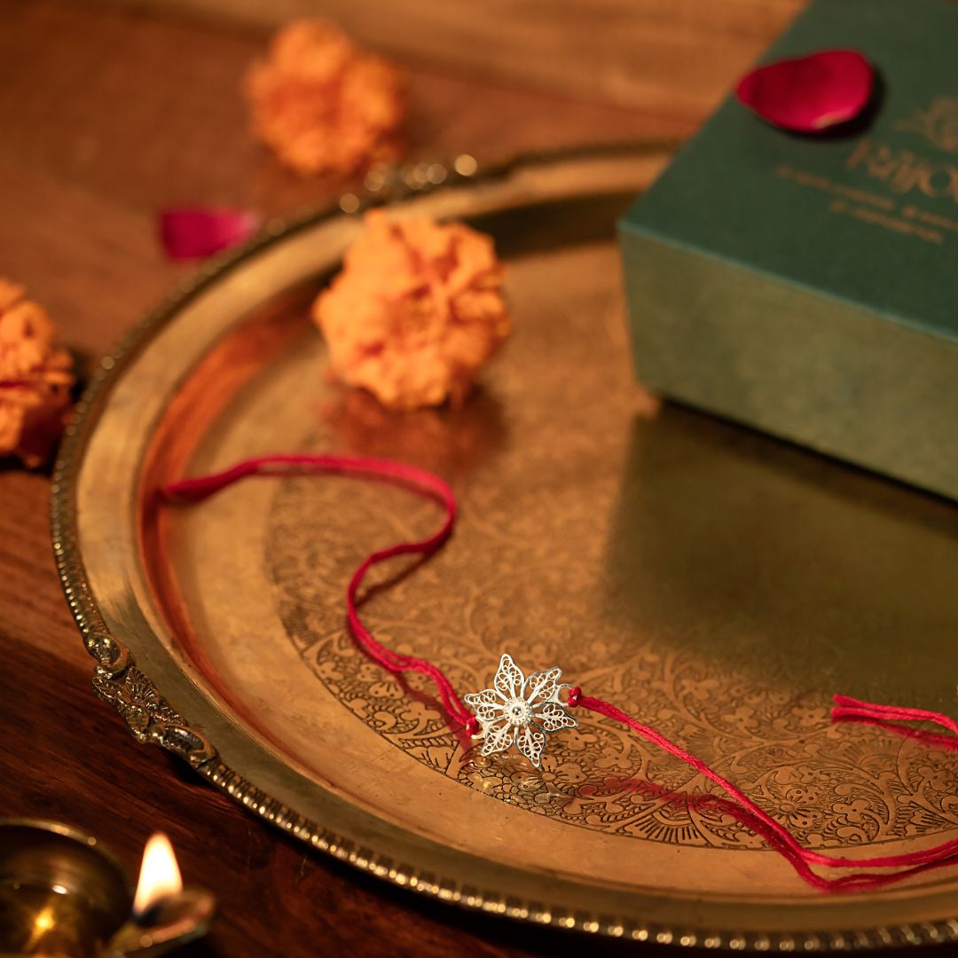 Sitara Silver Rakhi