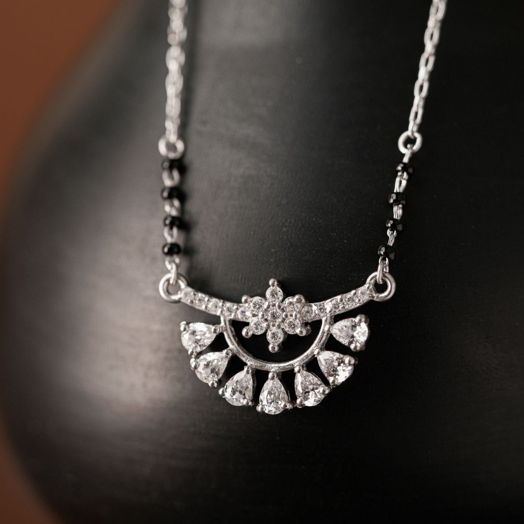 handcrafted 925 silver pendant mangalsutra online India