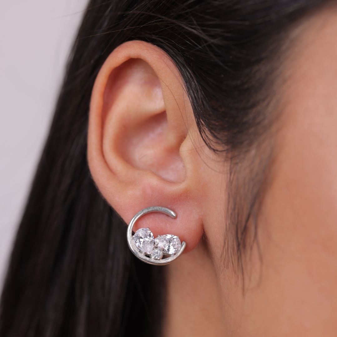 elegant 925 sterling silver earrings women online India