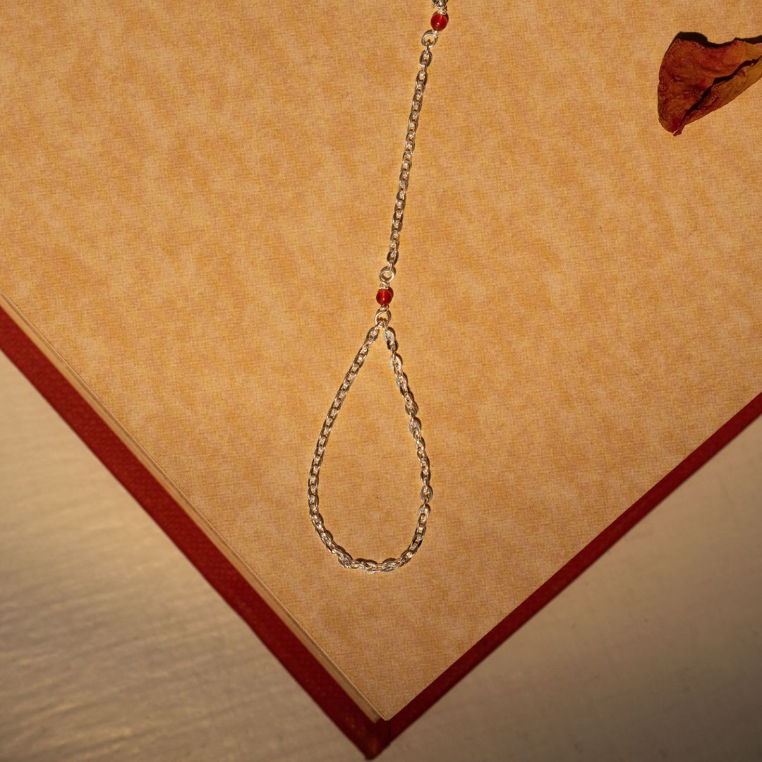 Red Bead Silver Hathphool