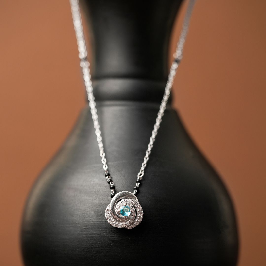 elegant lightweight 925 sterling silver mangalsutra India