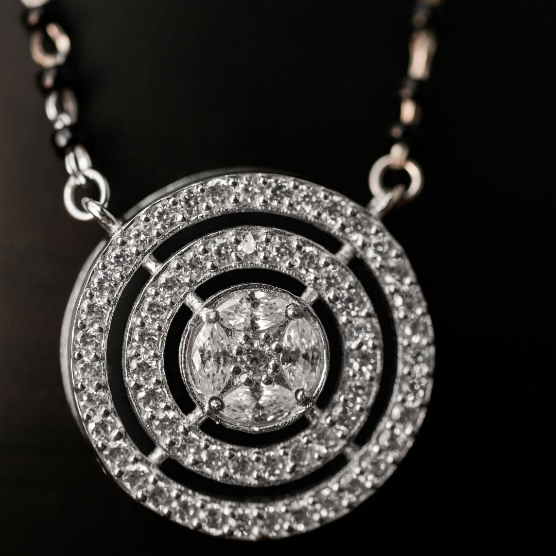 handcrafted 925 silver pendant mangalsutra online India