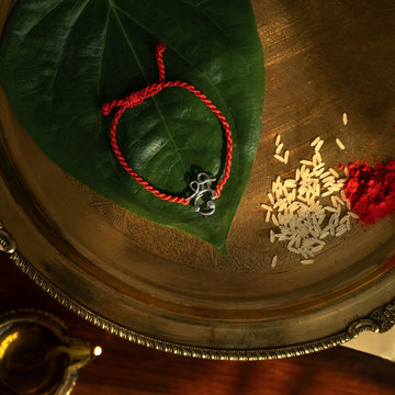 Vakratunda Silver Rakhi