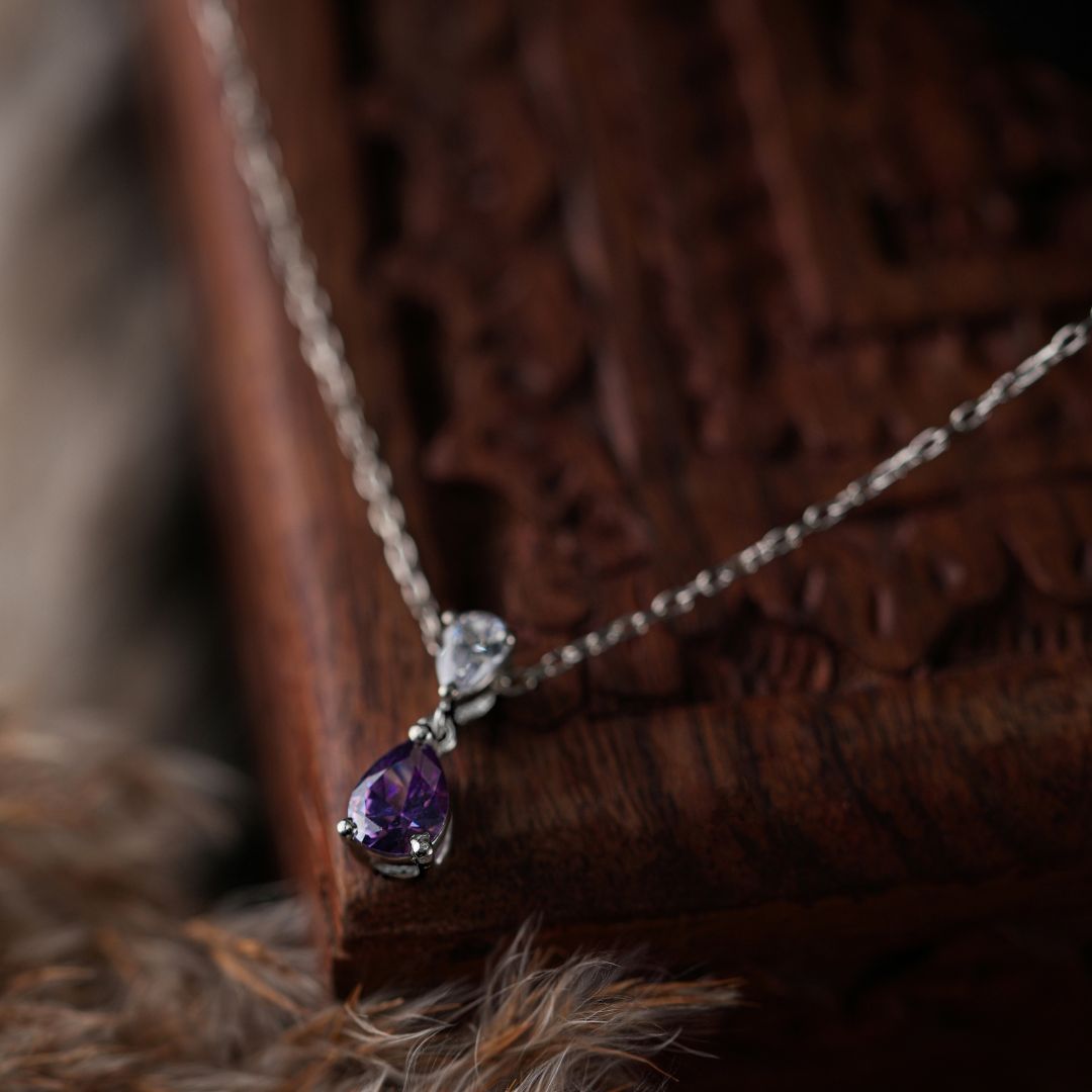 minimal 925 sterling silver pendant necklace women India