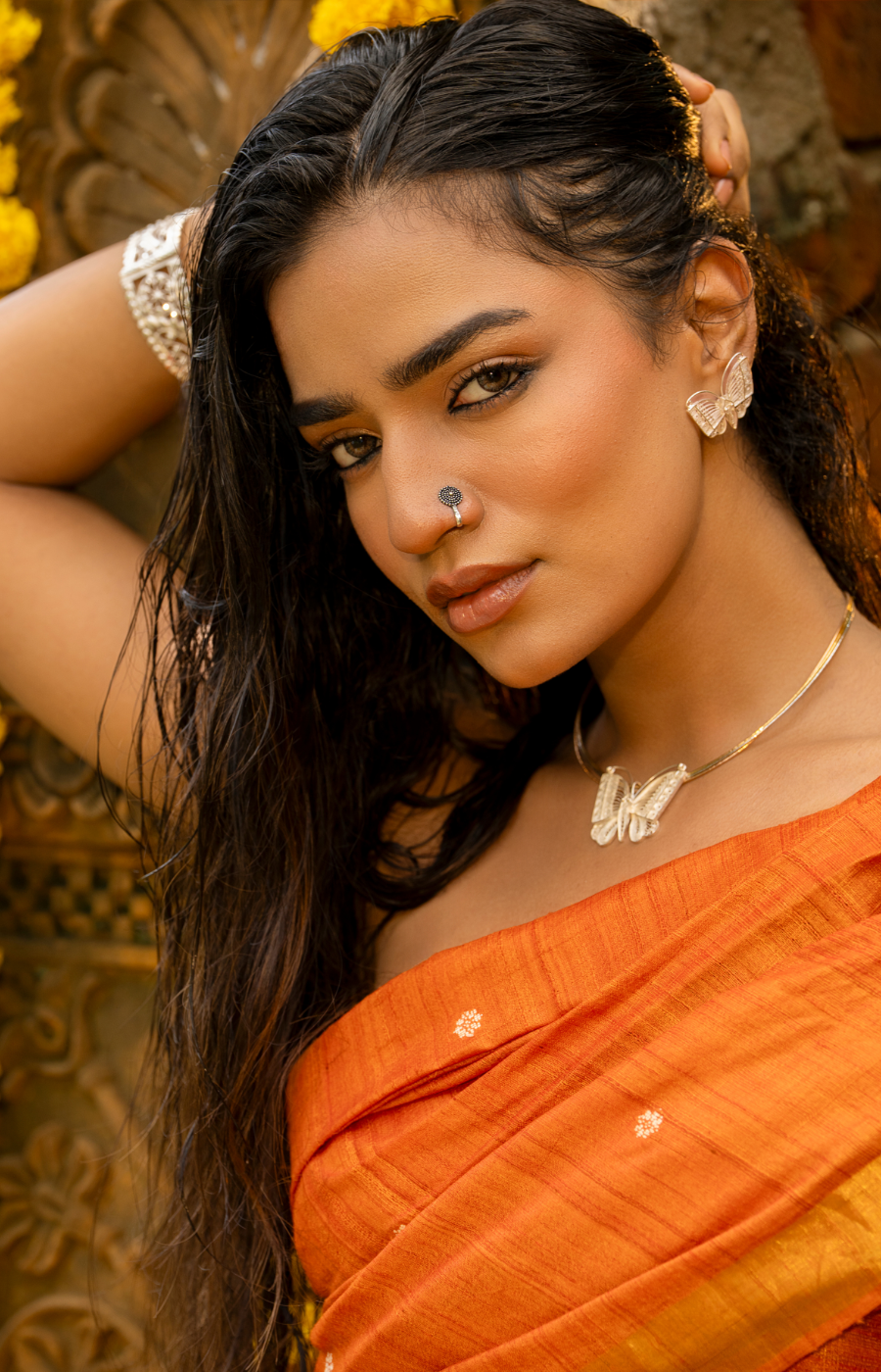 Butterfly Shaped Pendant Set