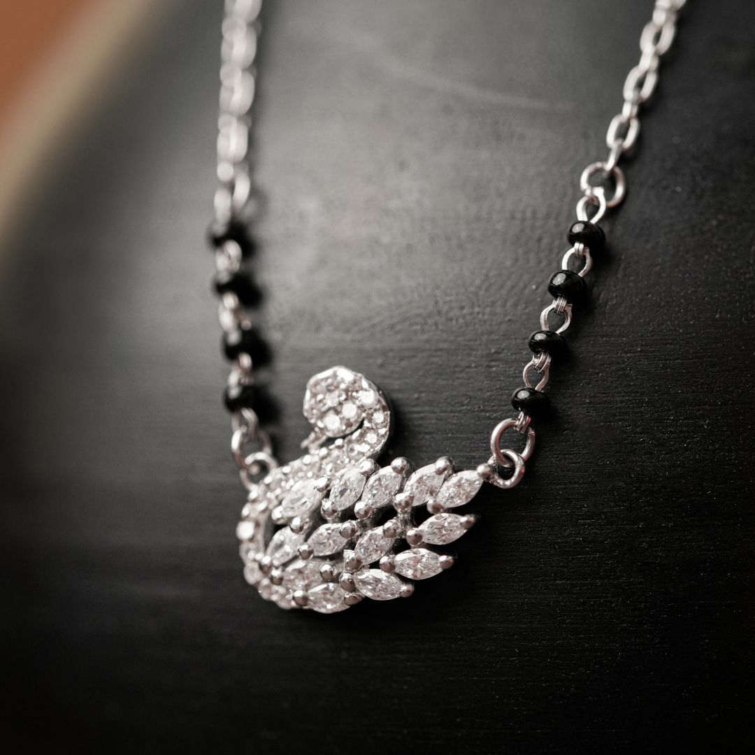 modern 925 sterling silver pendant mangalsutra for women online India