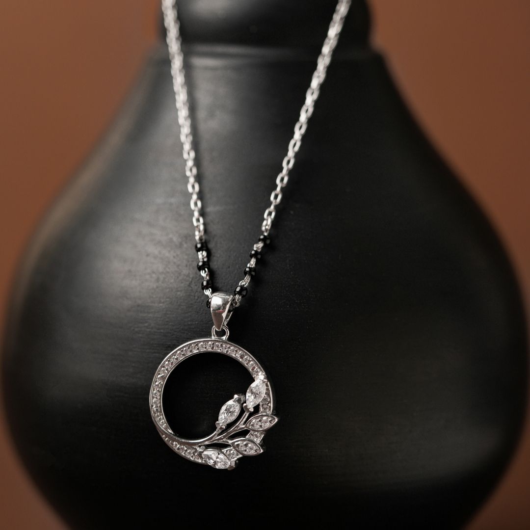 elegant lightweight 925 sterling silver mangalsutra India