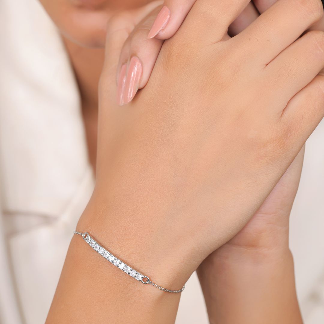 lightweight 925 silver bracelet women daily wear India