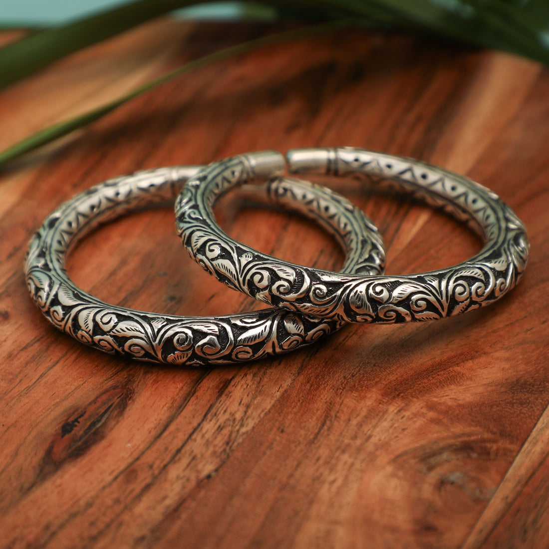 Sanchitavalli Silver Bangles