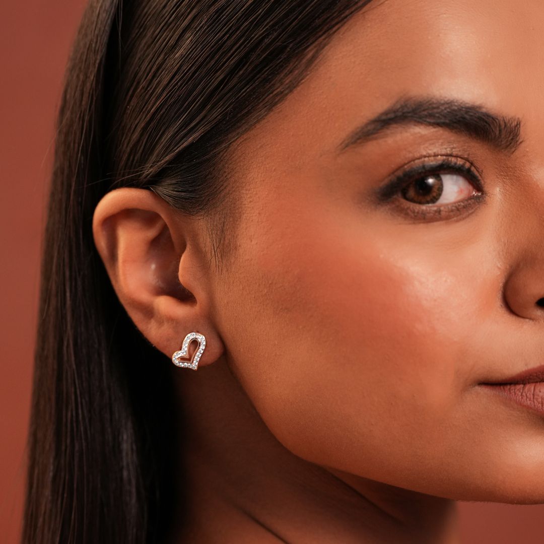 Heart Aura Studs
