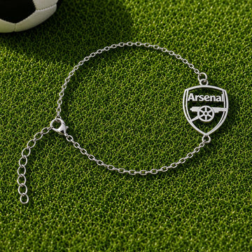 Arsenal FC Silver Bracelet