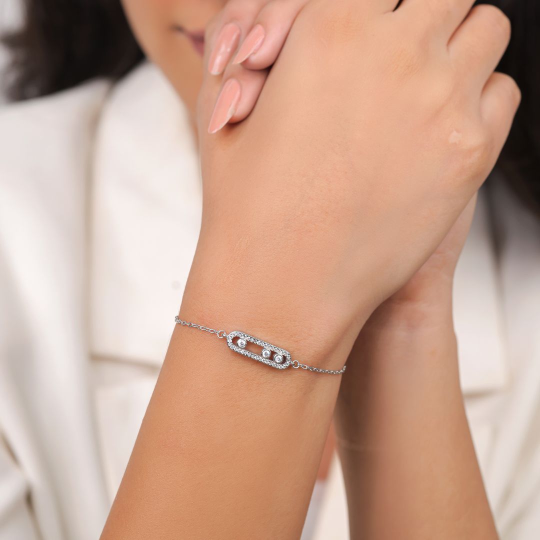 minimal 925 sterling silver bracelet for women India
