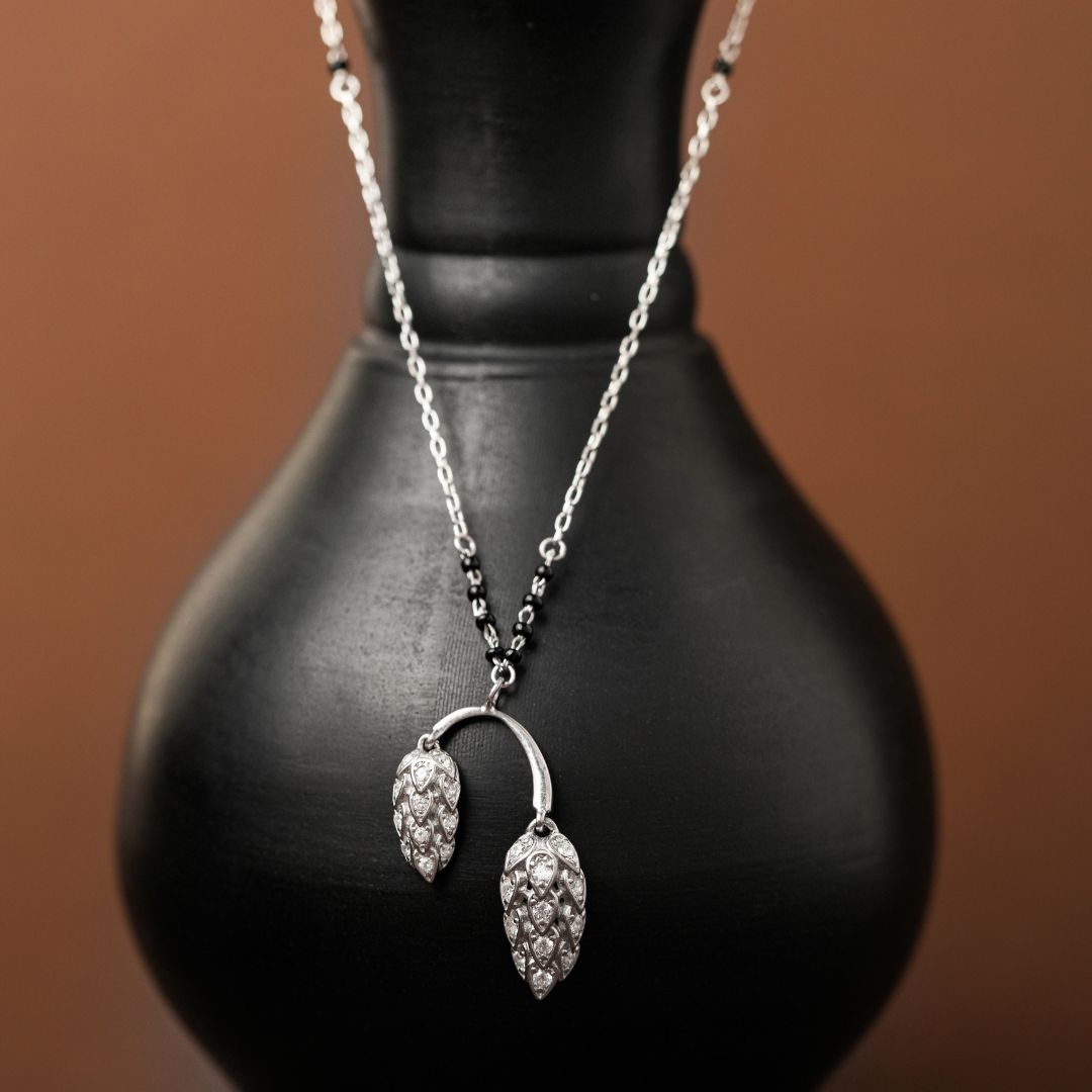 contemporary 925 sterling silver mangalsutra for women India