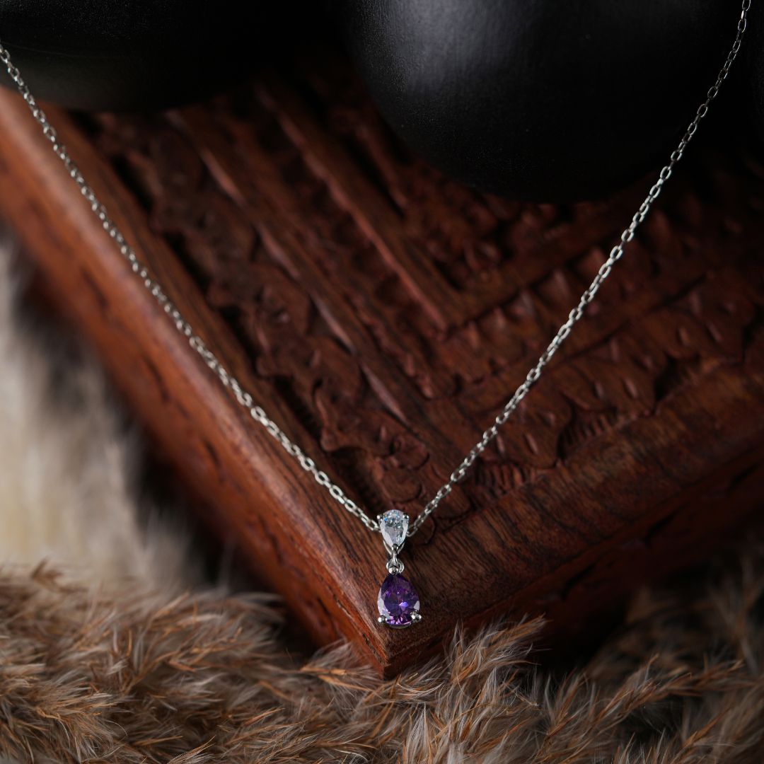 minimal 925 sterling silver pendant necklace women India