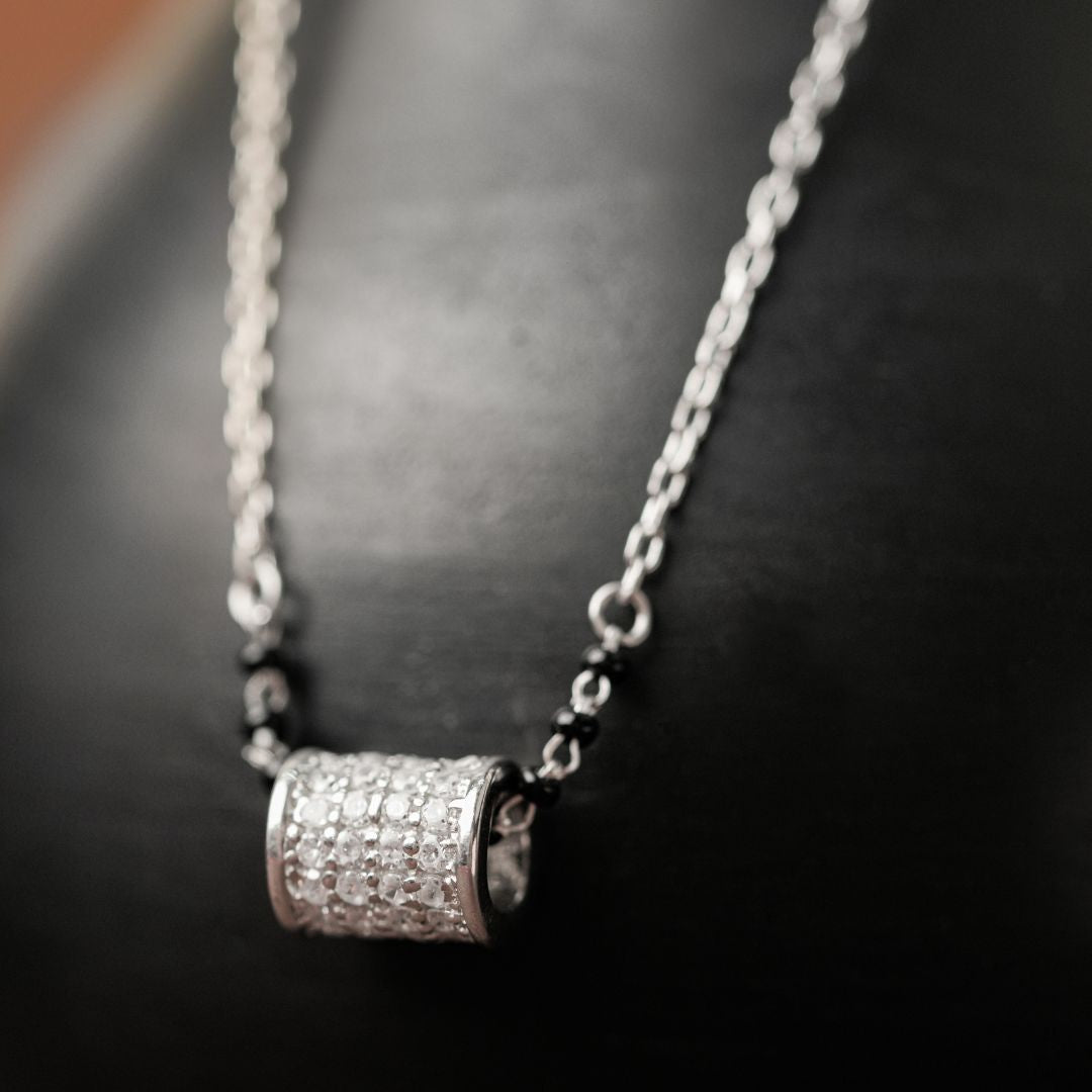 925 sterling silver minimal pendant mangalsutra women India