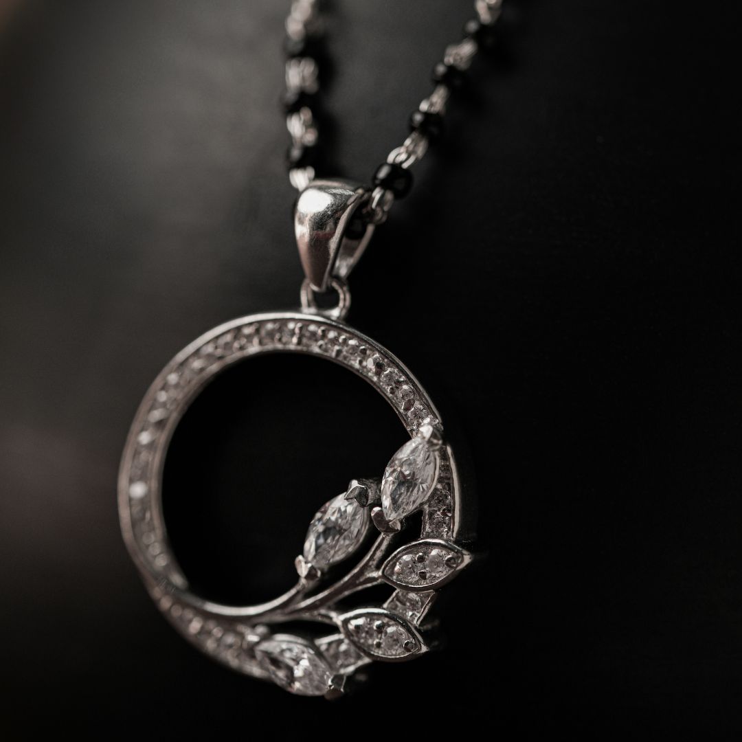 elegant lightweight 925 sterling silver mangalsutra India