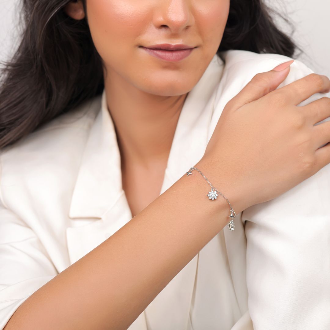 hallmarked 925 sterling silver bracelet India women