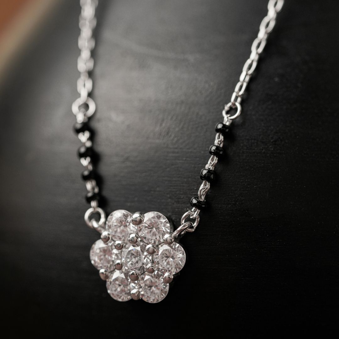 handcrafted 925 silver pendant mangalsutra online India