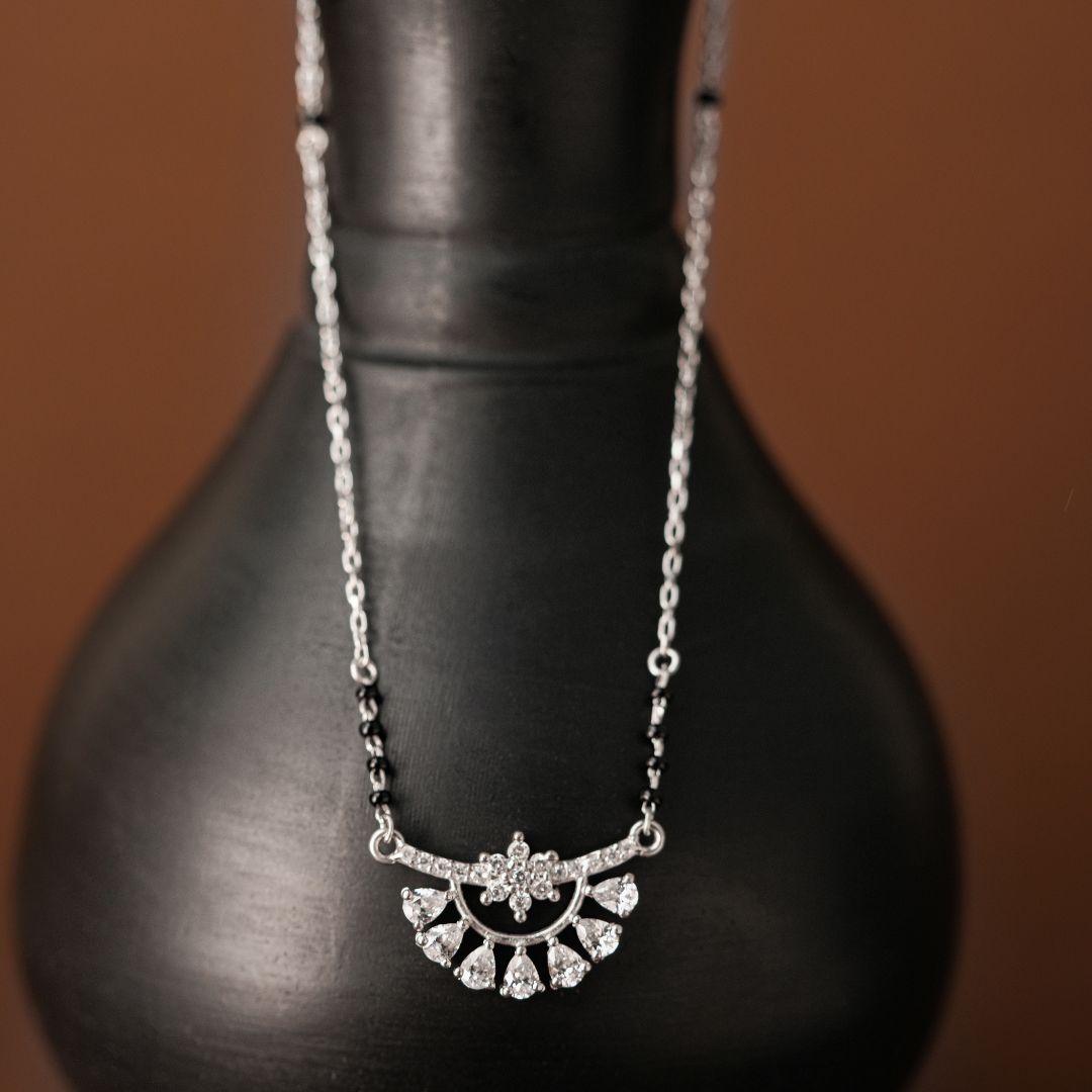 handcrafted 925 silver pendant mangalsutra online India