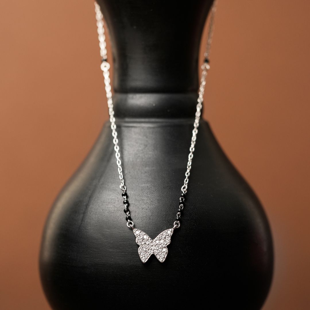 modern 925 sterling silver pendant mangalsutra for women online India