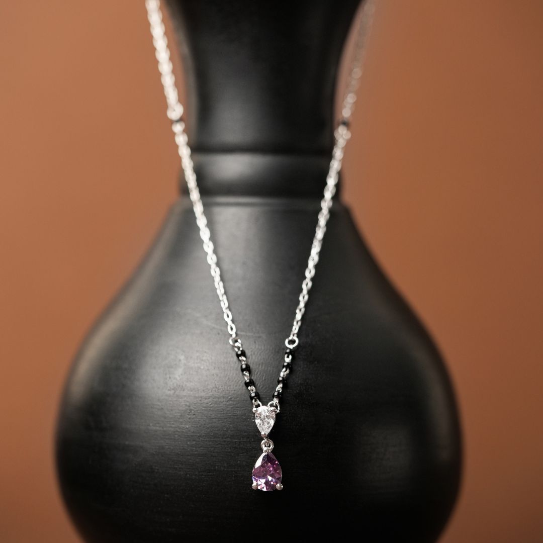 contemporary 925 sterling silver mangalsutra for women India