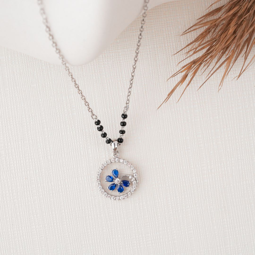 925 sterling silver minimal pendant mangalsutra women India