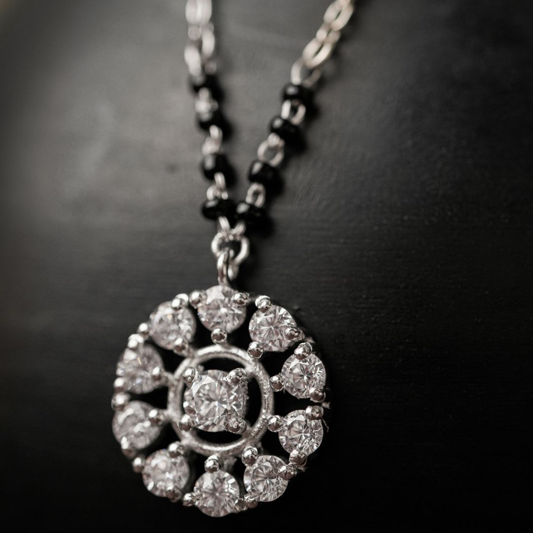elegant lightweight 925 sterling silver mangalsutra India
