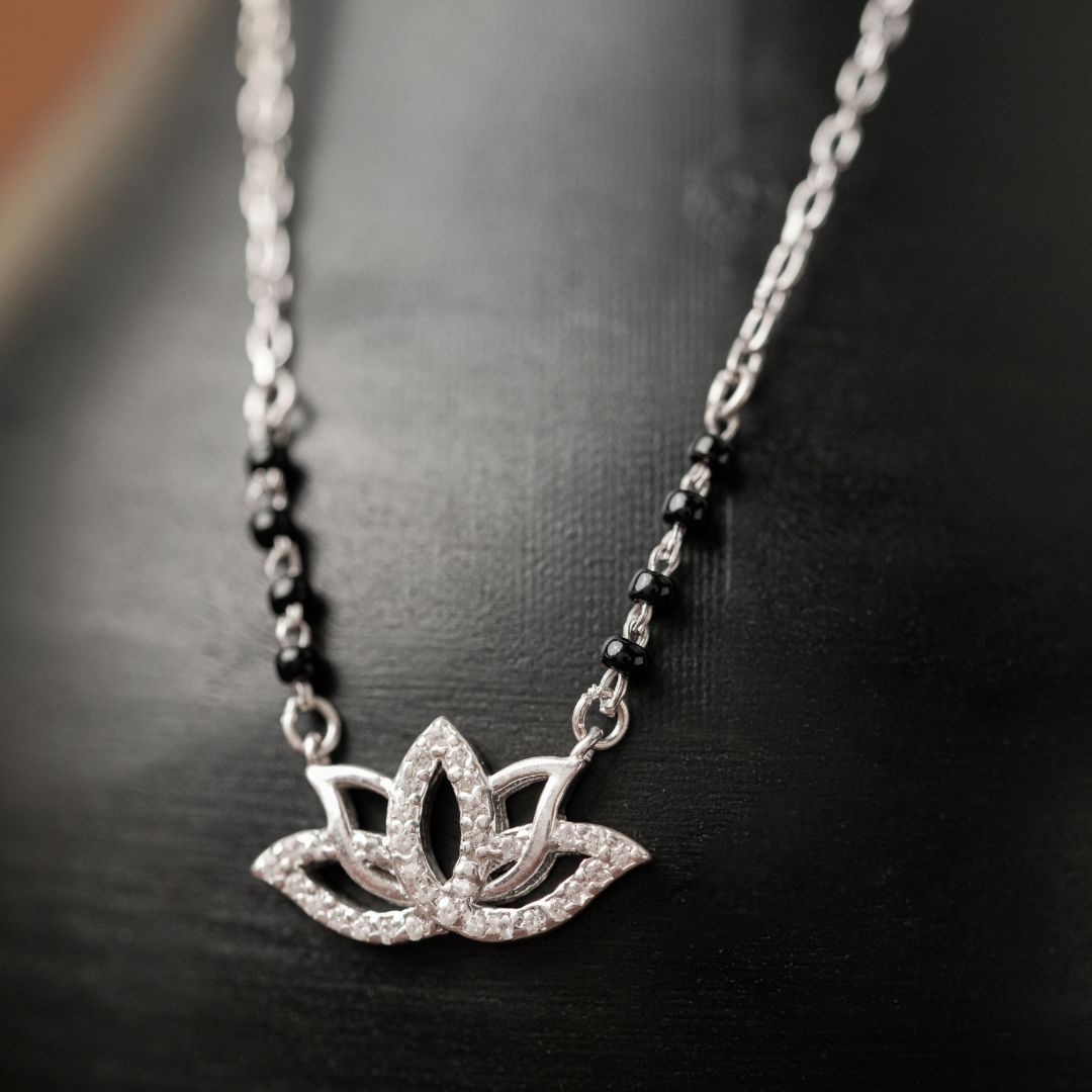 daily wear 925 silver pendant mangalsutra women India