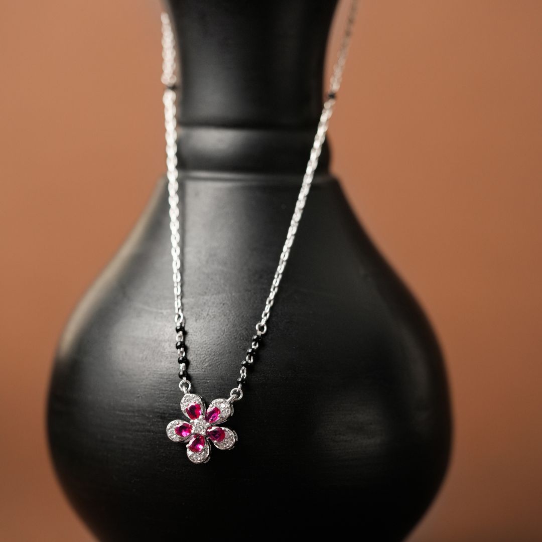 925 sterling silver minimal pendant mangalsutra women India