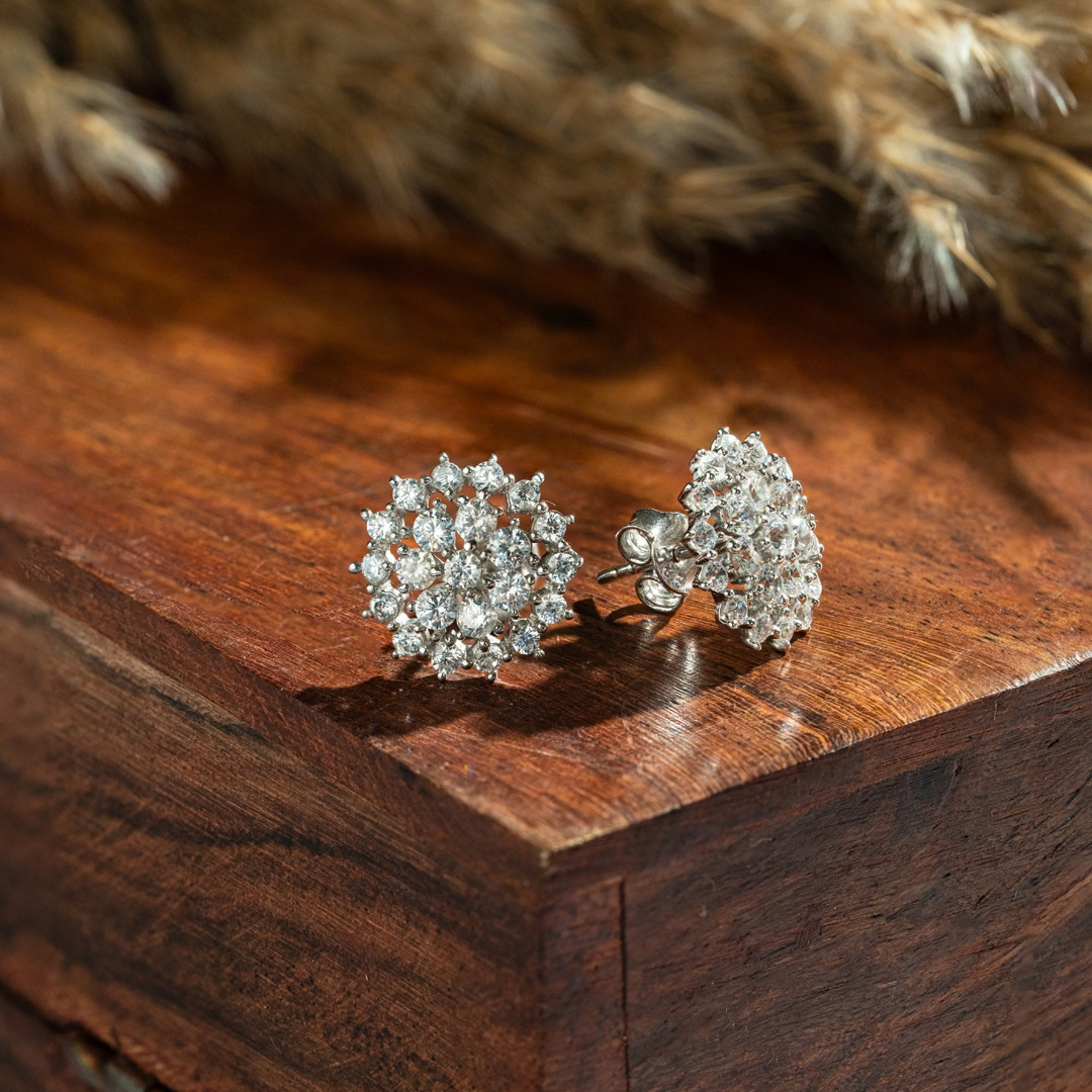 Seraphine Crystal Bloom Studs