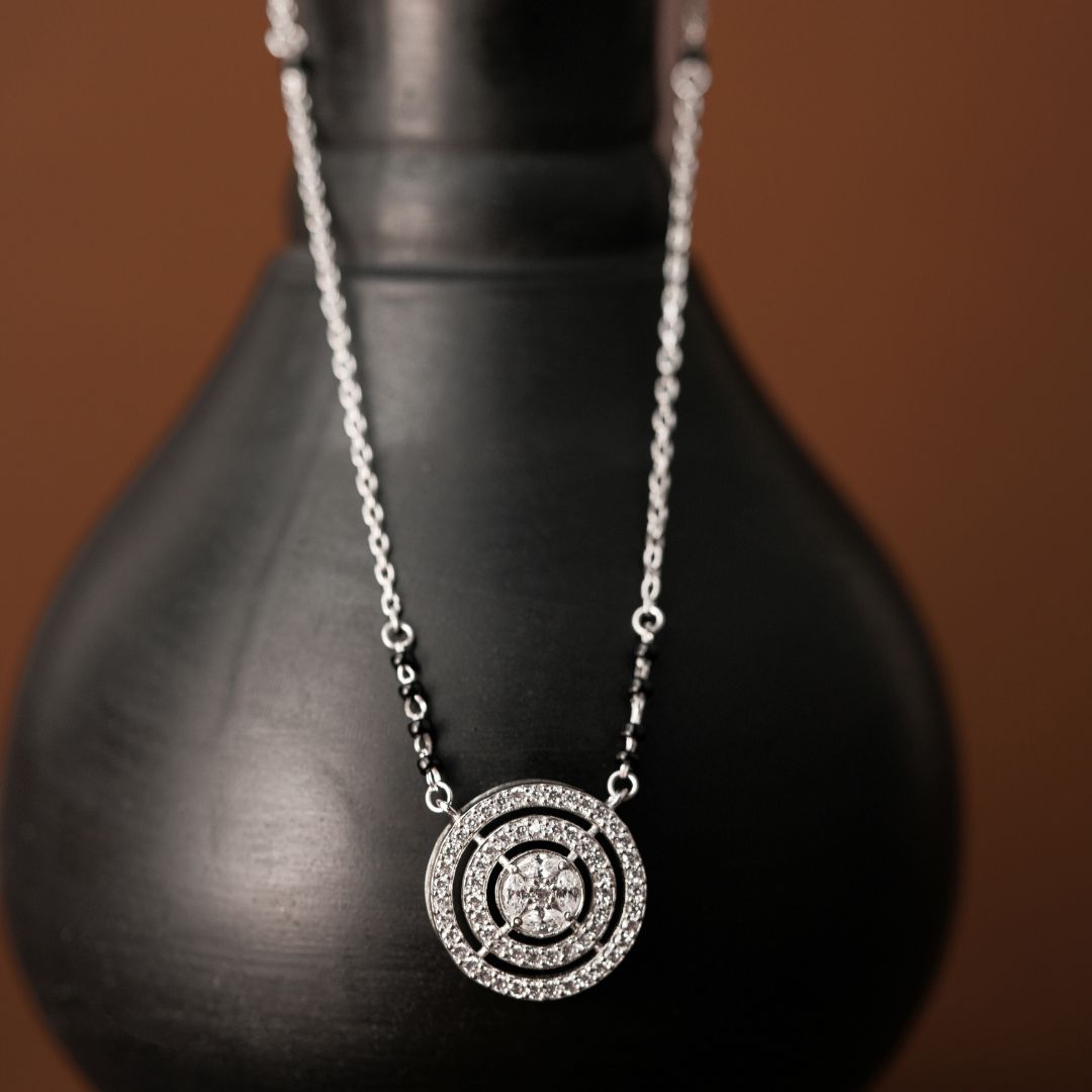 handcrafted 925 silver pendant mangalsutra online India