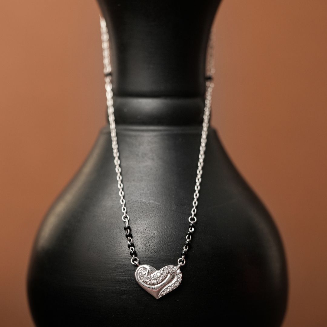 daily wear 925 silver pendant mangalsutra women India