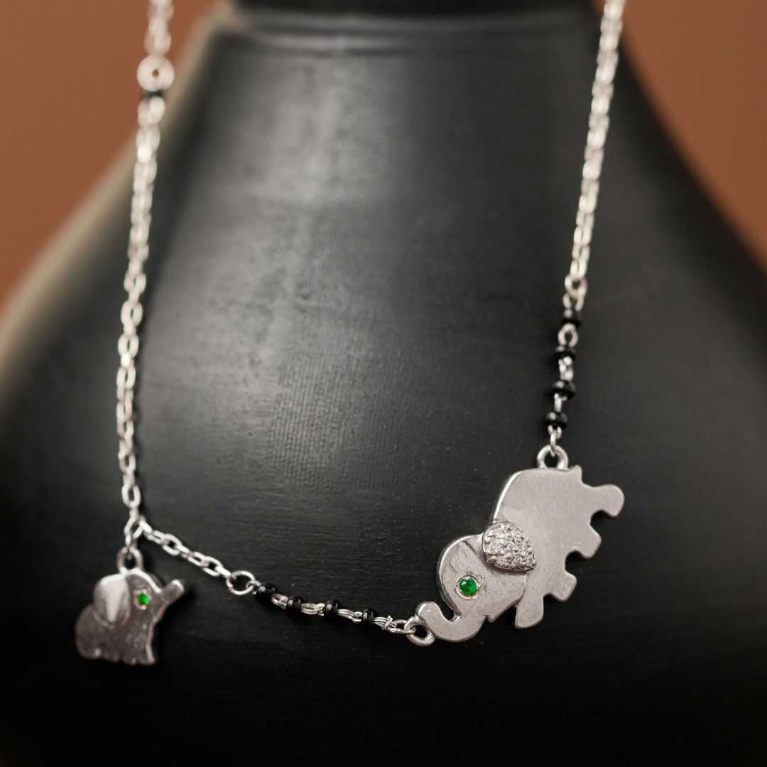 elegant lightweight 925 sterling silver mangalsutra India