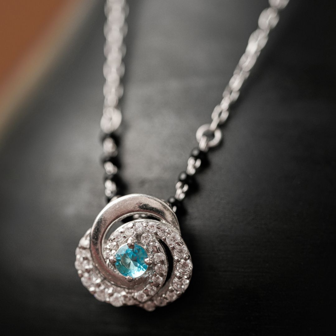 elegant lightweight 925 sterling silver mangalsutra India
