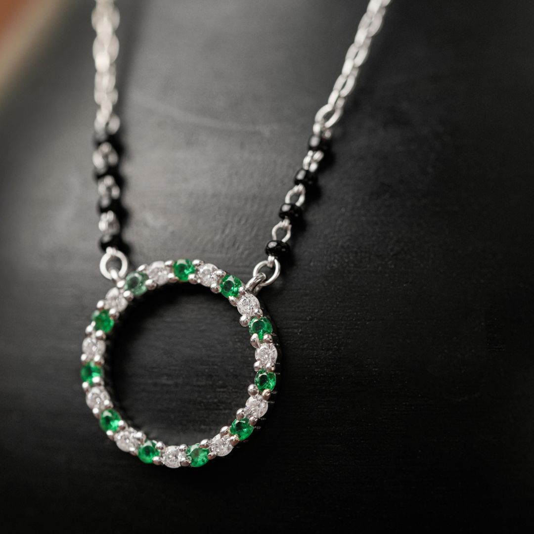 lightweight 925 silver mangalsutra pendant daily wear India
