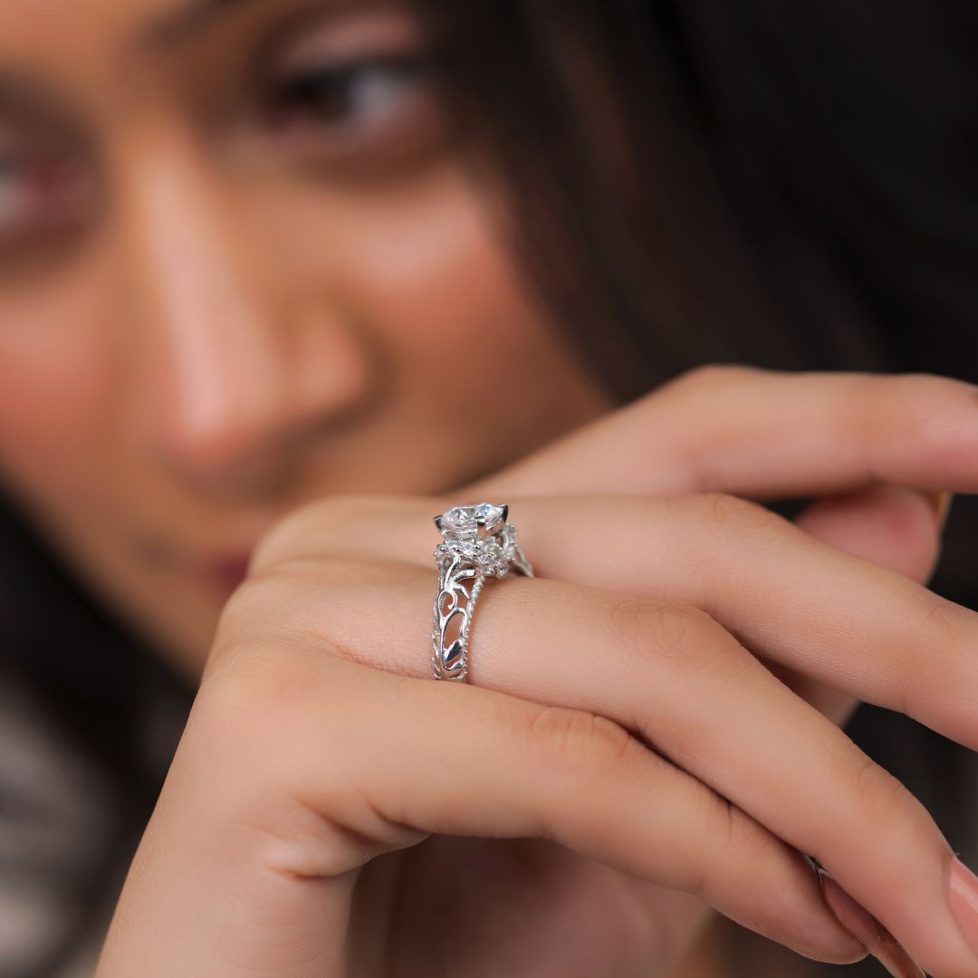 minimal 925 sterling silver ring for women India