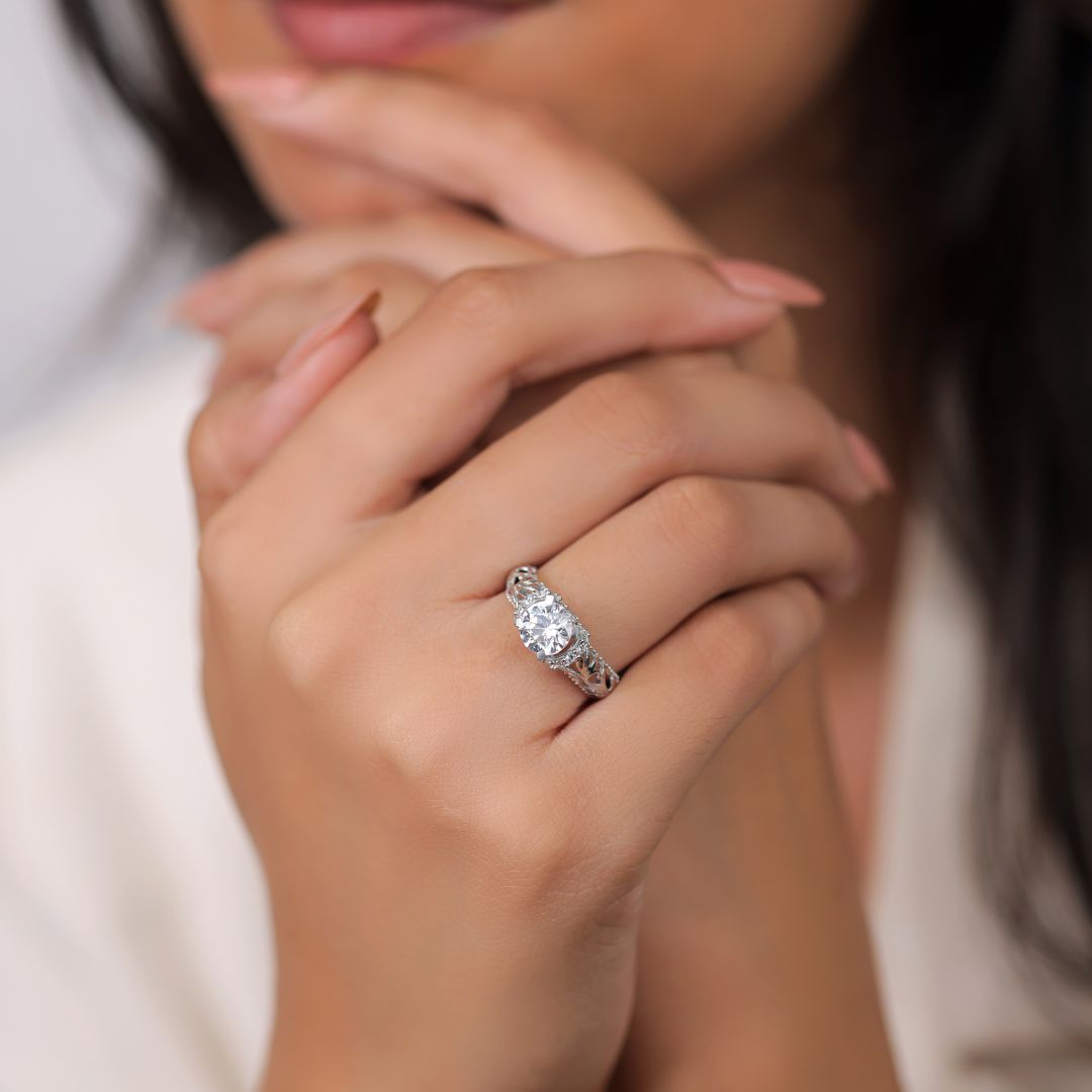 minimal 925 sterling silver ring for women India