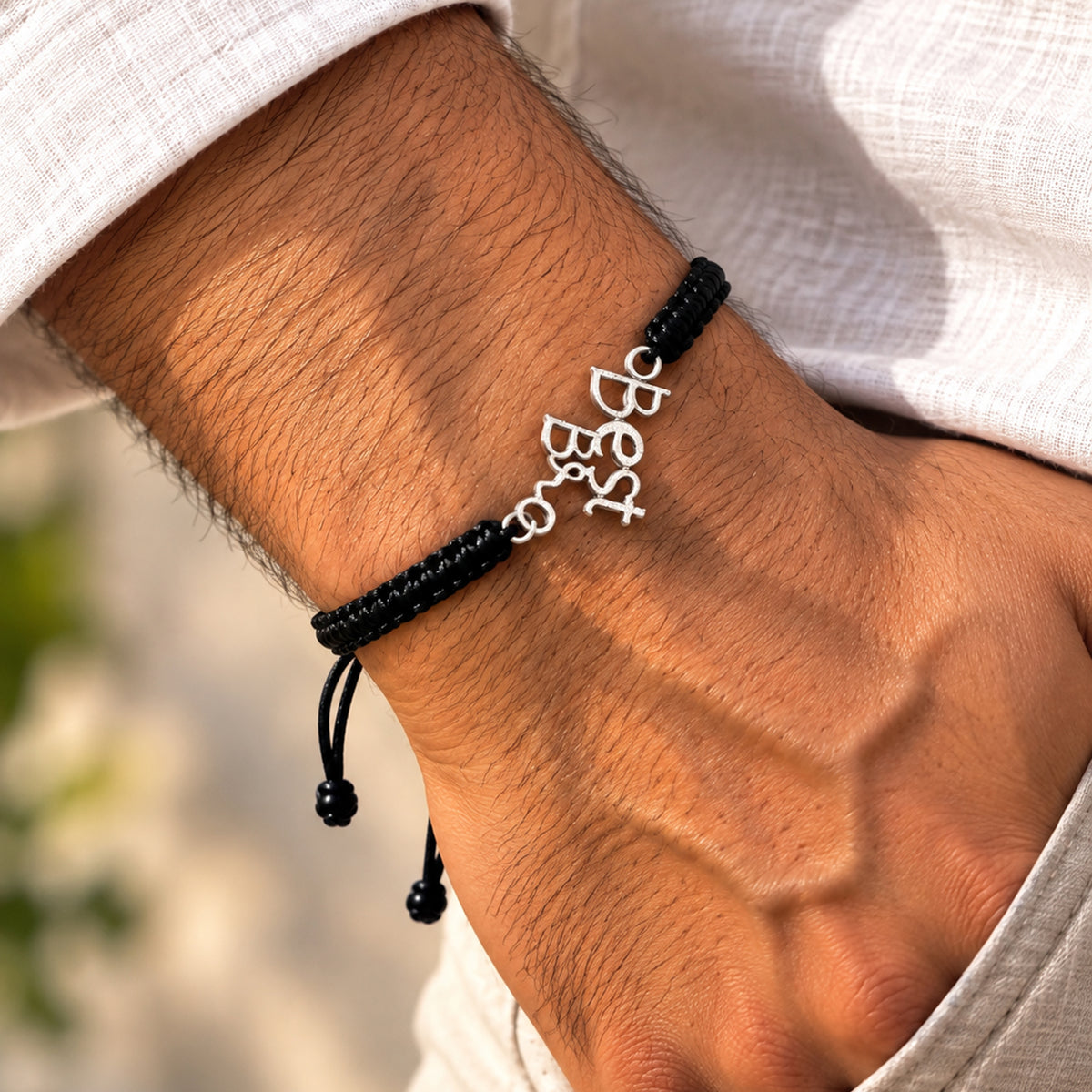 Best Bro Silver Bracelet