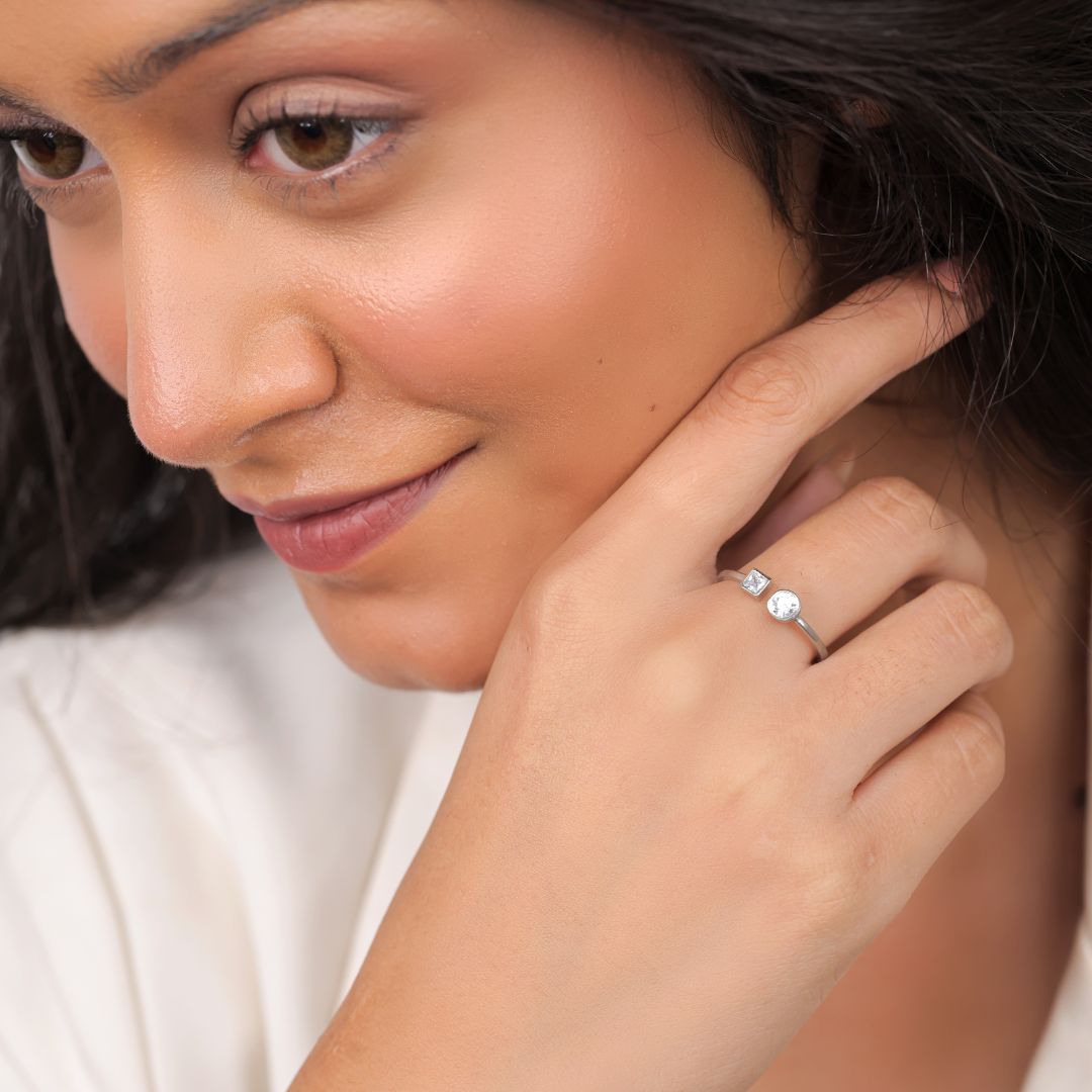 hallmarked 925 sterling silver ring India women