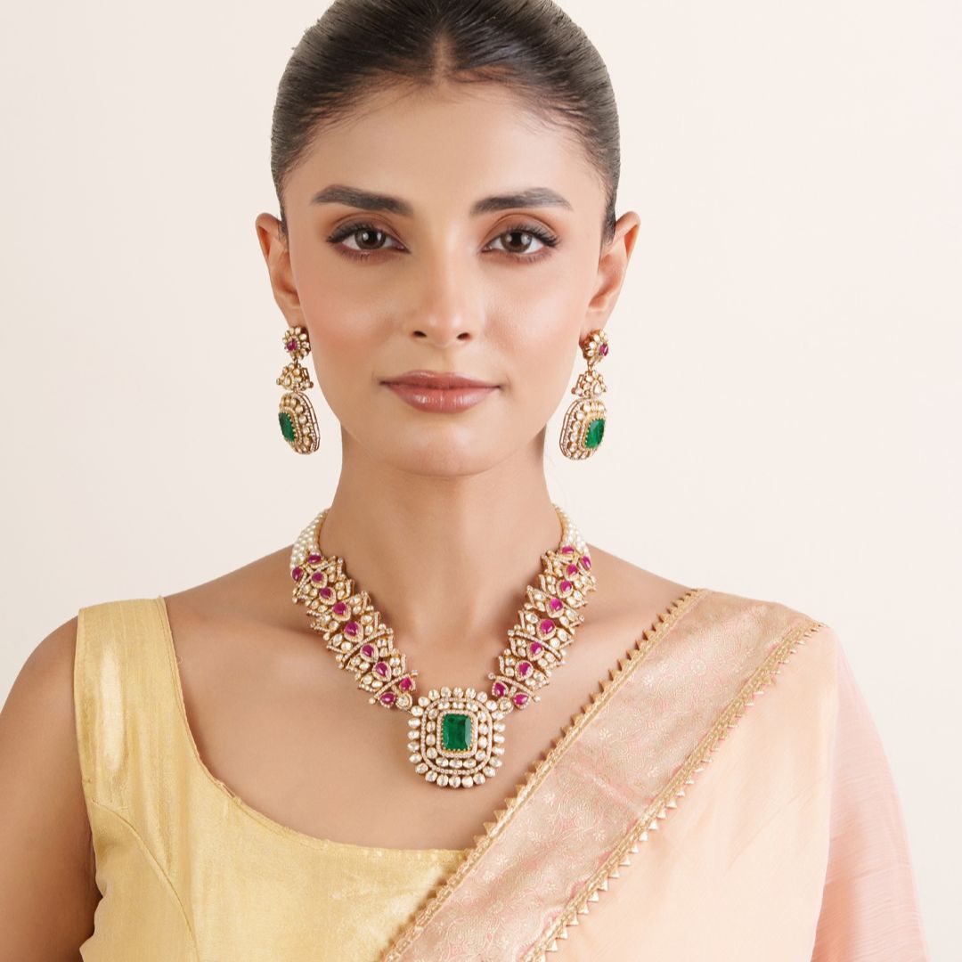 Aarika Royal Necklace Set with Earrings