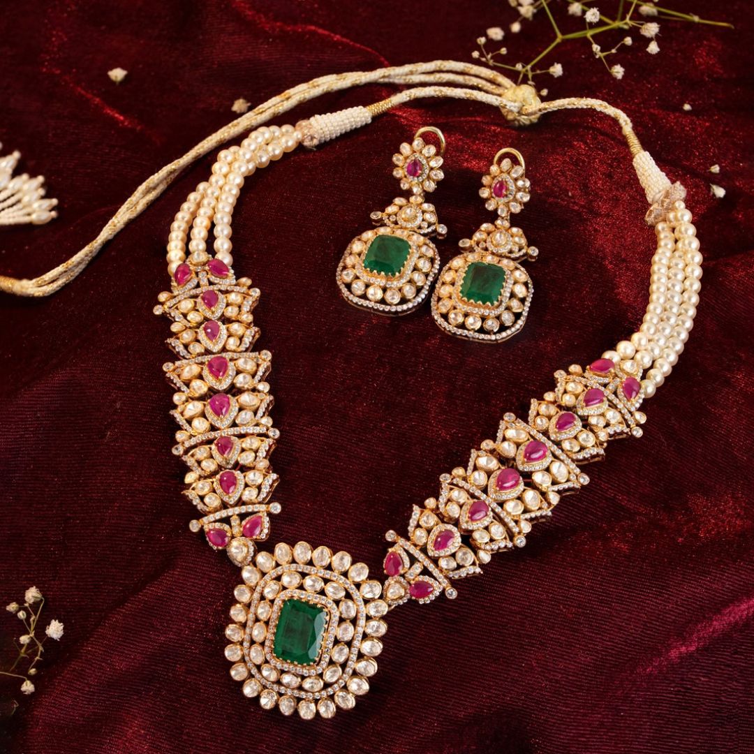 Aarika Royal Necklace Set with Earrings